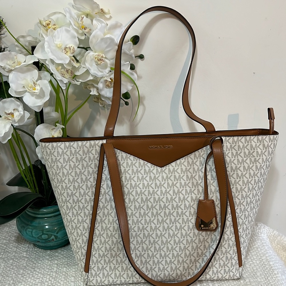 Michael Kors Whitney Tote Bag Large-Vanilla
